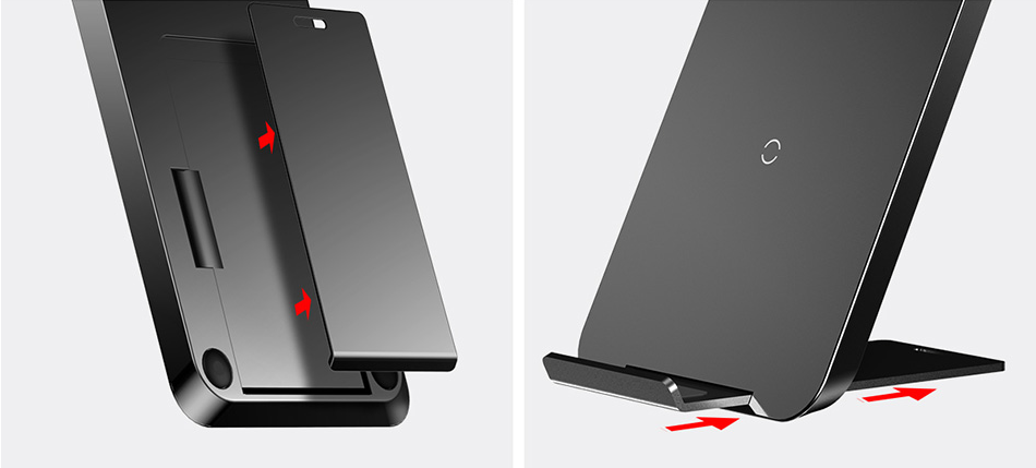 Dual Wireless Charger Stand for Apple & Android Phones
