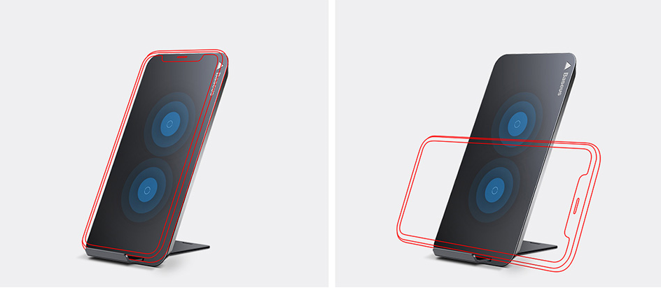 Dual Wireless Charger Stand for Apple & Android Phones