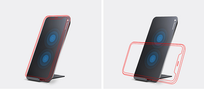 Dual Wireless Charger Stand for Apple & Android Phones