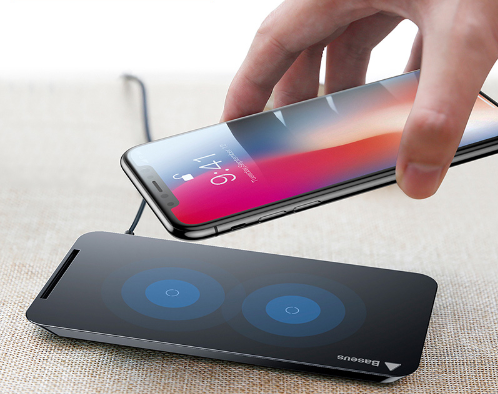 Dual Wireless Charger Stand for Apple & Android Phones
